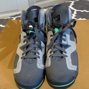 Jordan Women Sneakers in Gray and Teal